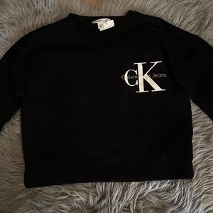 Calvin Klein Jeans cropped long sleeve sweater